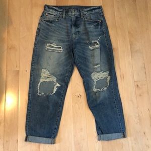 American Eagle Distressed “Dad” Jeans